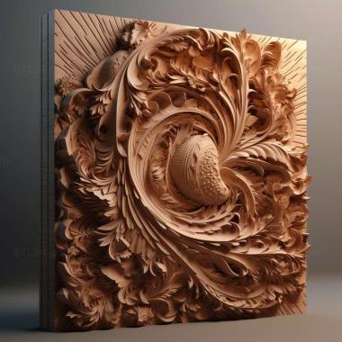Patterns and decorations stl redshift 4 3d model